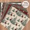 Paper Plaid Woodland Scrapbook Specialty Paper Double Sided Xmas Craft Paper For DIY Card Making Photo Album Decor, 6 x 6 Inch